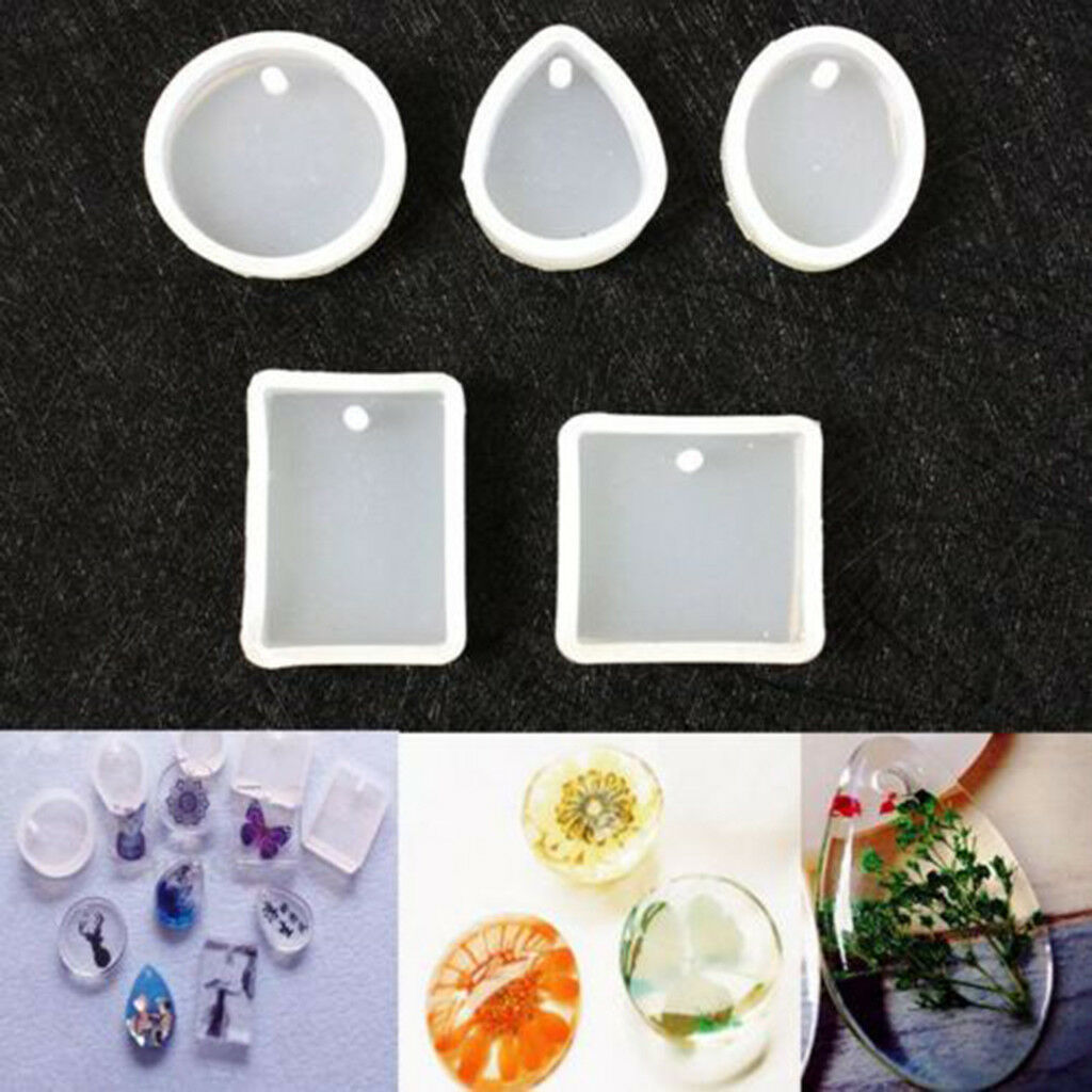 5x Silicone Mold DIY Pendants Beads Jewelry Making DIY Tools Mould