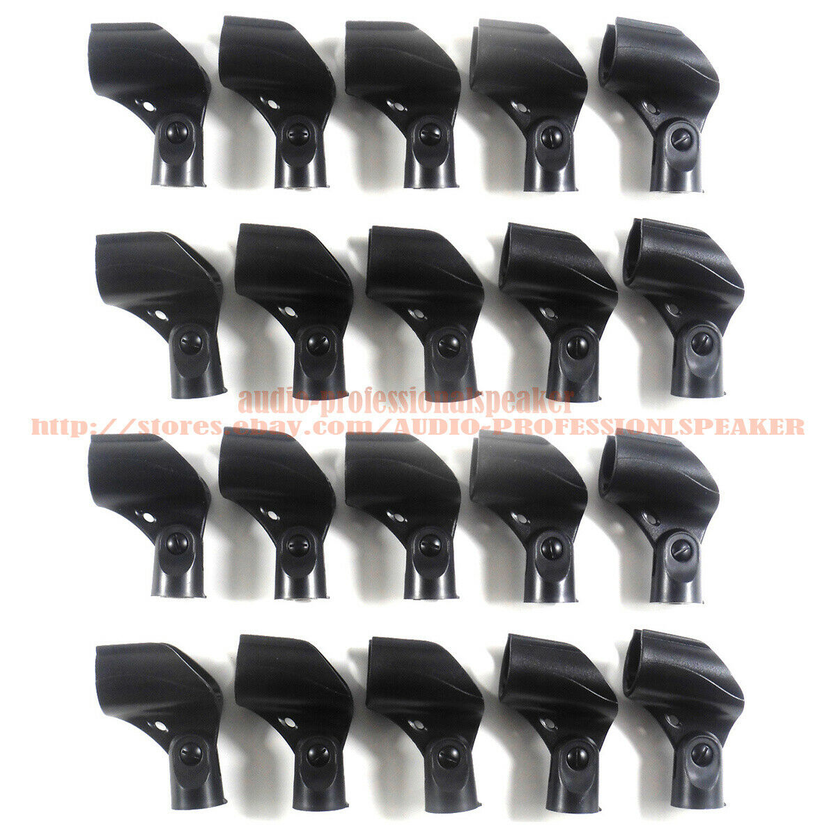 20x Microphone Clip Holder fits for Shure A25D, SM58, SM57 & other 3/4" inch mic
