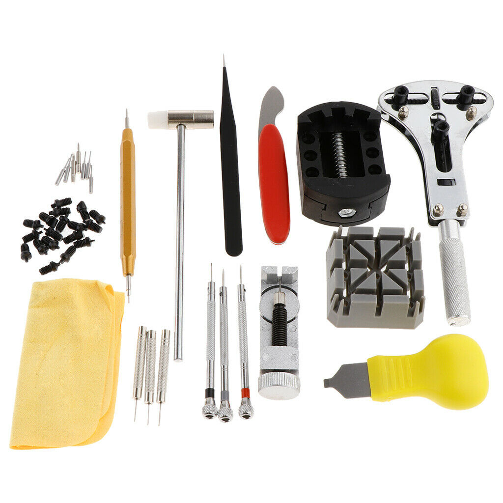 39pcs Watch Repair Tool Kit Band Strap Link Remover Back Opener Screwdriver