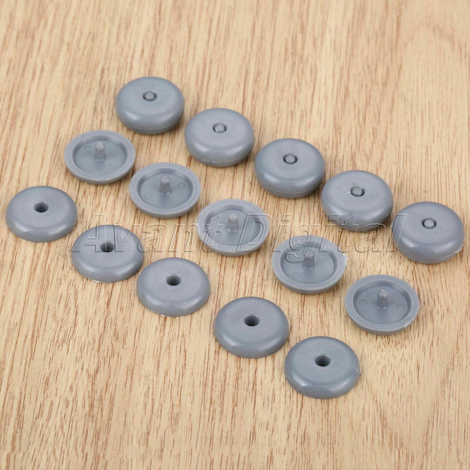 10 Pairs Grey Clips Interior Trim Accessories Buttons Safe Belt Fastener Plastic