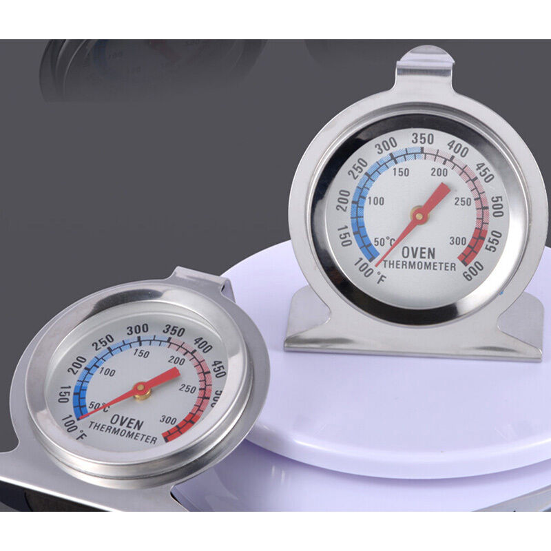 Oven Cooker Thermometer Temperature Gauge Stainless Steel 300/600ÂºF Kitchens Lt