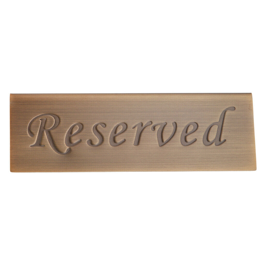 Stainless Reserved Table Sign Card Wedding Cafe Tabletop Tableware Decoratin