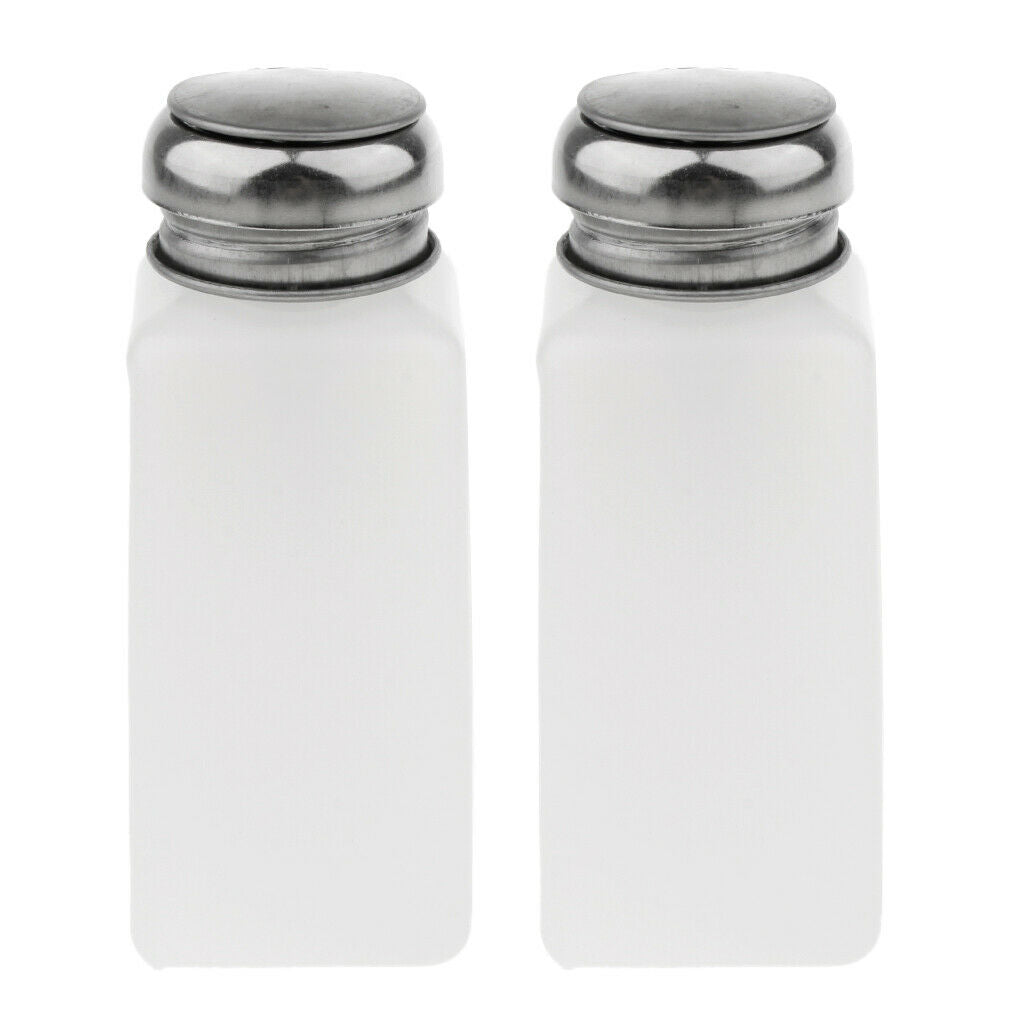 4Pcs Nail Polish Remover Pump Dispenser Press Bottles Empty Containers 250ml