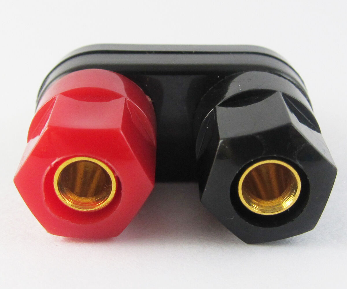 2pcs Dual Insulated Binding Post 4mm Banana Jack 41x34mm
