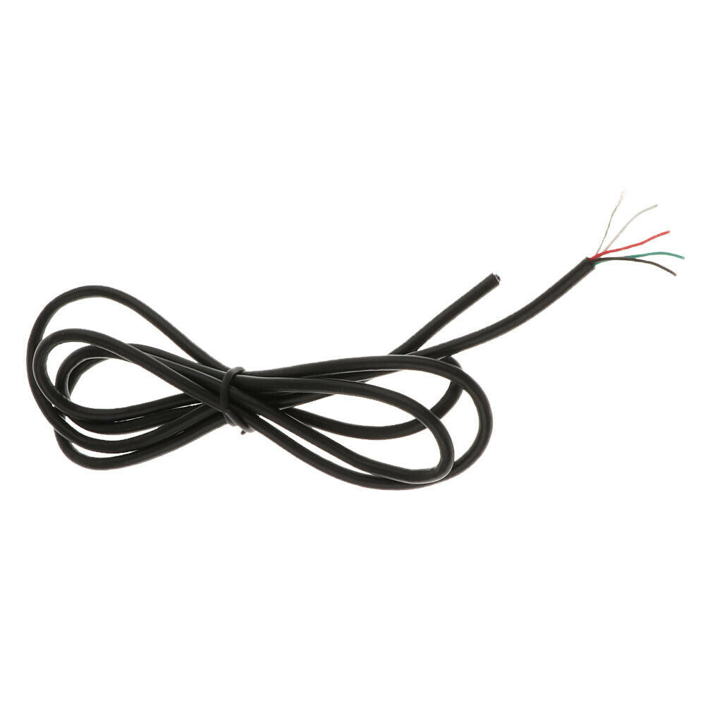 4x Practical 4 Core Guitar Bass Connection Electricity Wire, 100cm/39.37inch