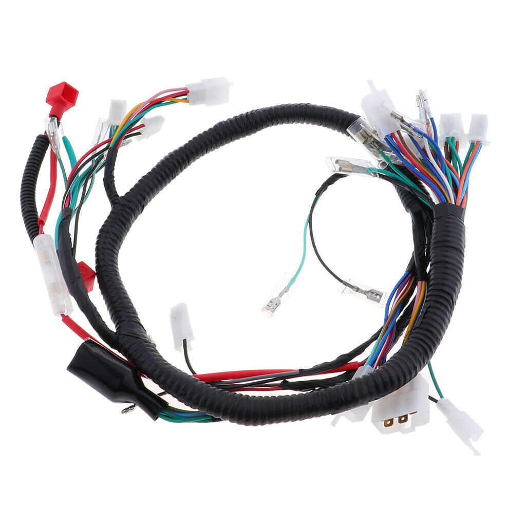 Full Electric Start Engine Wiring Harness Assembly Electrical and Ignition Cable