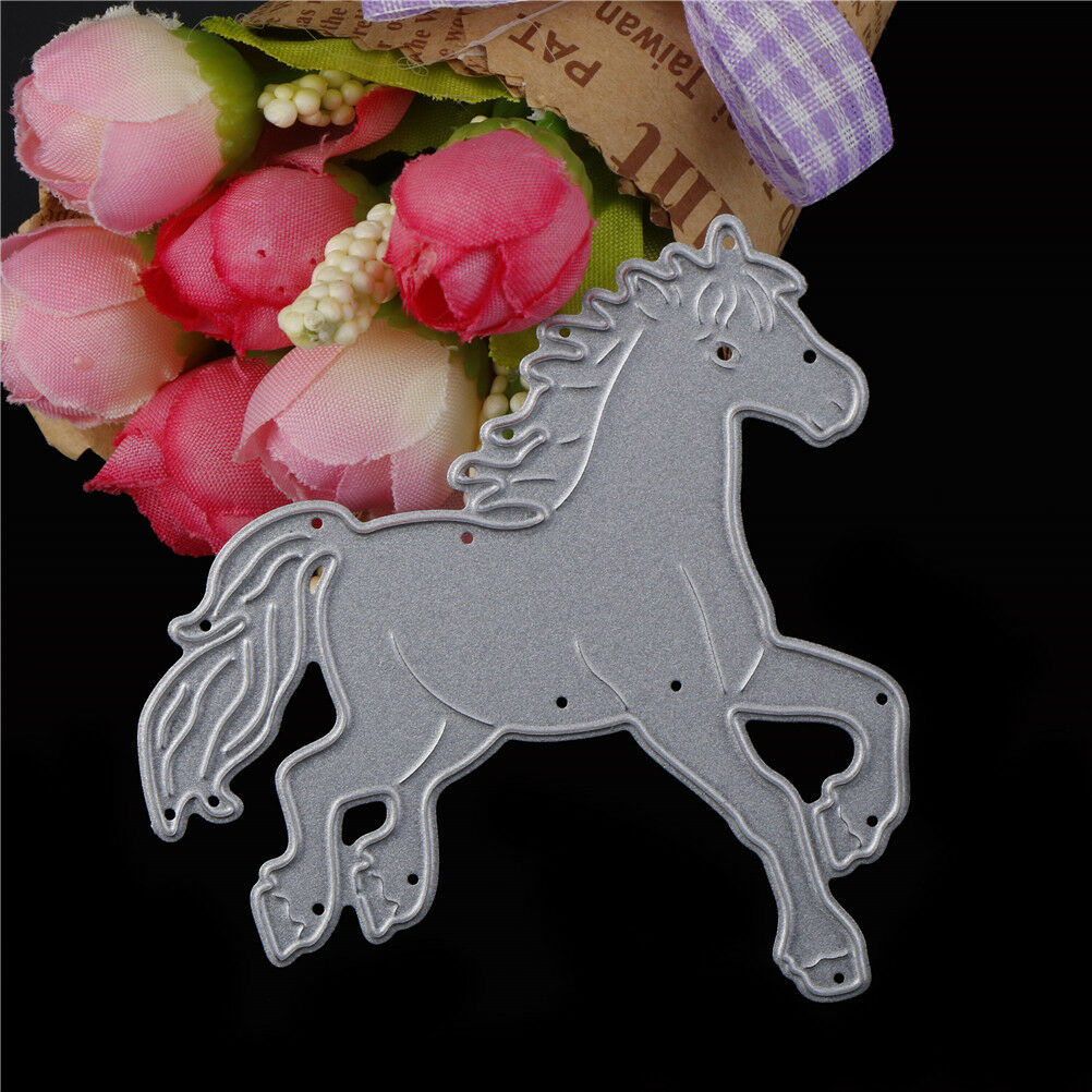 Cute Horse Metal Cutting Dies For Scrapbooking Embossing DIY Paper CardY XjSJCA