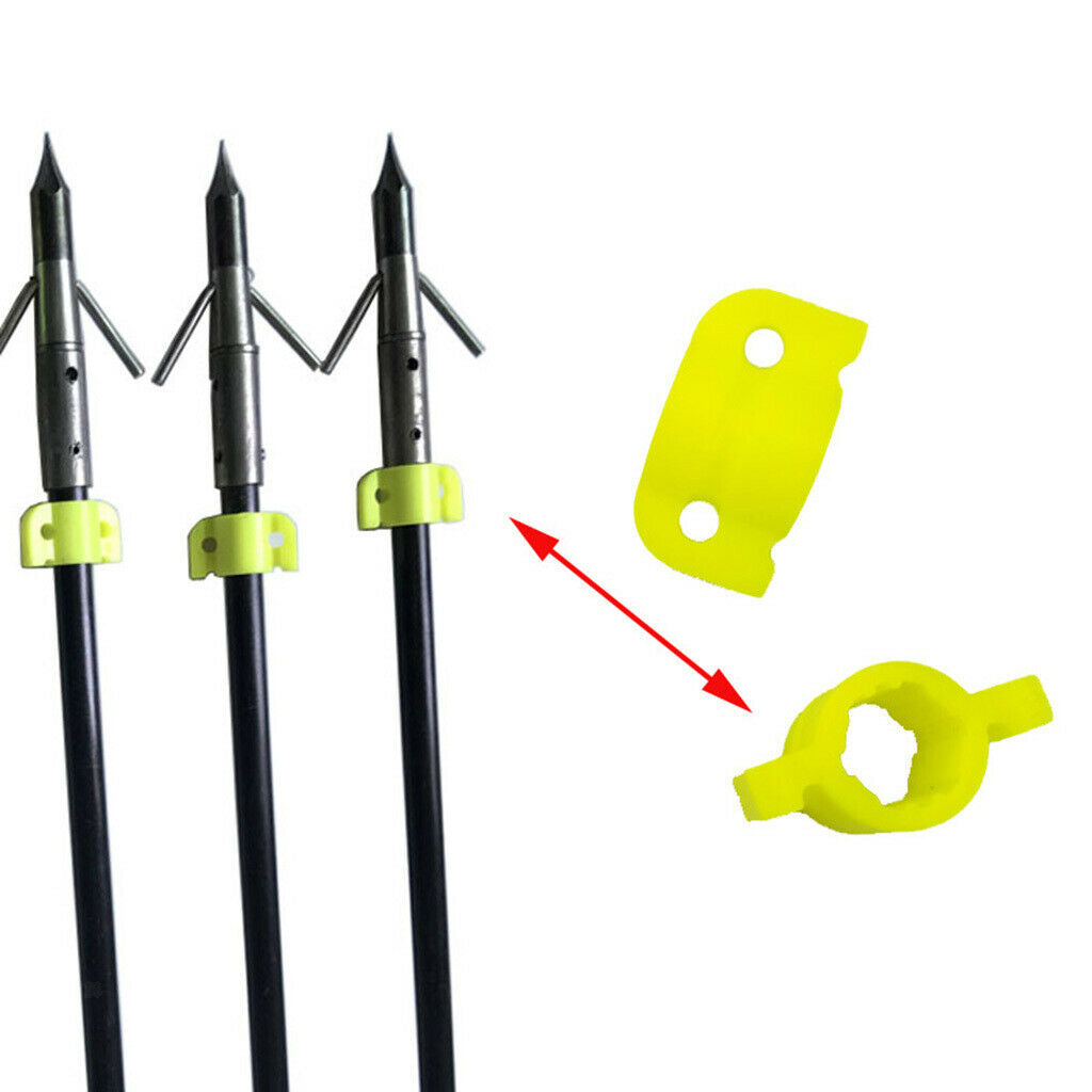 6pcs Archery Bowfishing Safety Slide Fishing Slides for 8mm Arrow Shaft 9mm