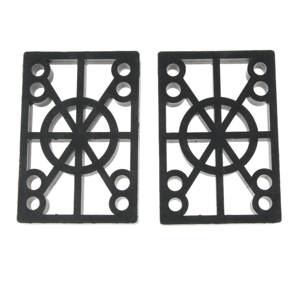 10X 2 Pcs Skateboard Riser Pads Longboard Rise Pads, Soft Longboard Shockpads,