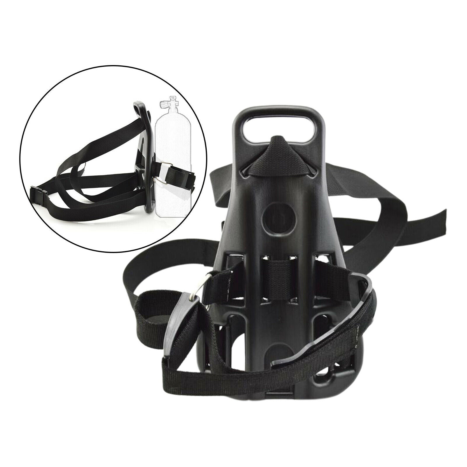 Scuba Diving Single Oxygen Tank Backpack Bracket Support Holder 14x9inch