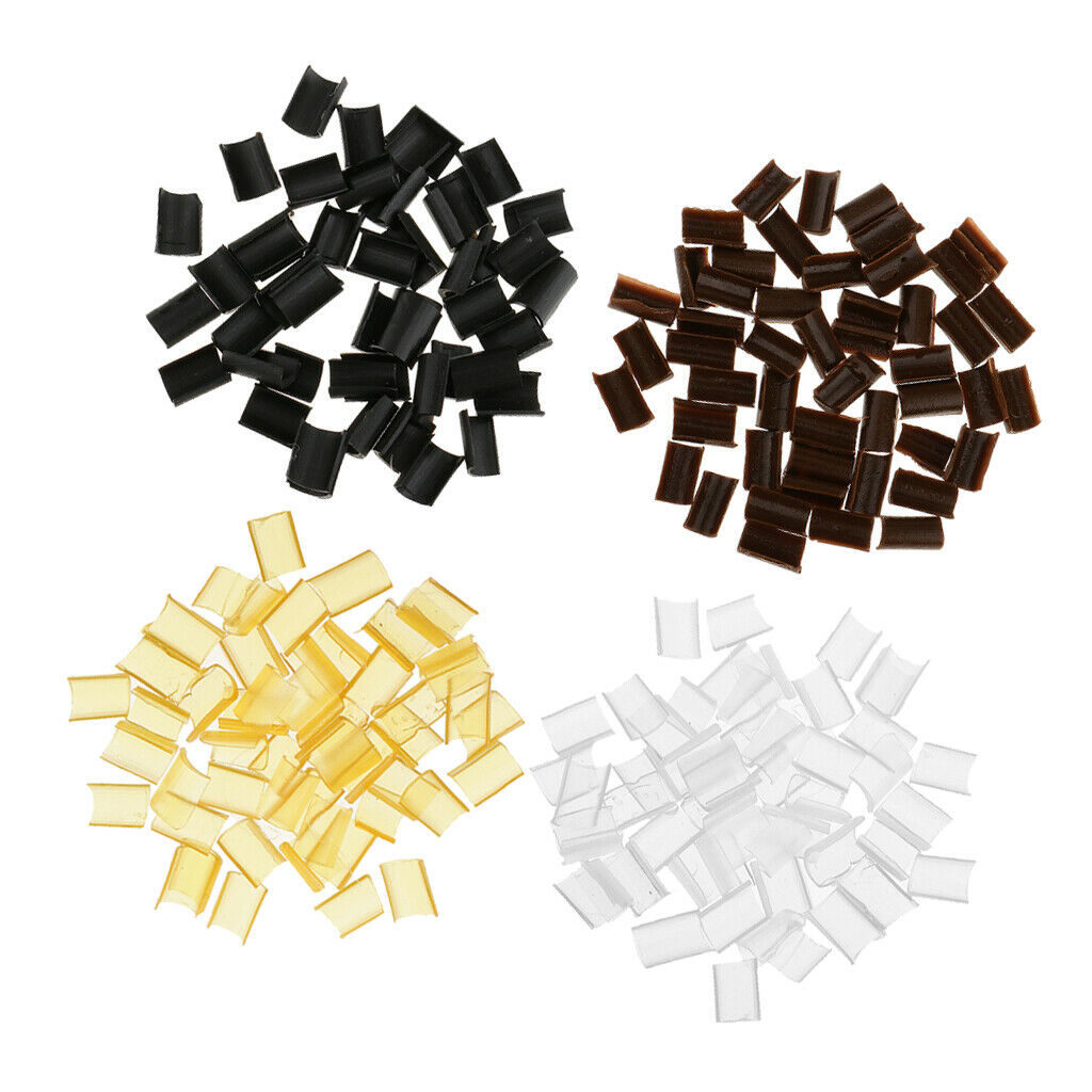 200 lot Salon DIY U Tip Keratin Granule Rebond Hot Fusion Glue 4 Colors