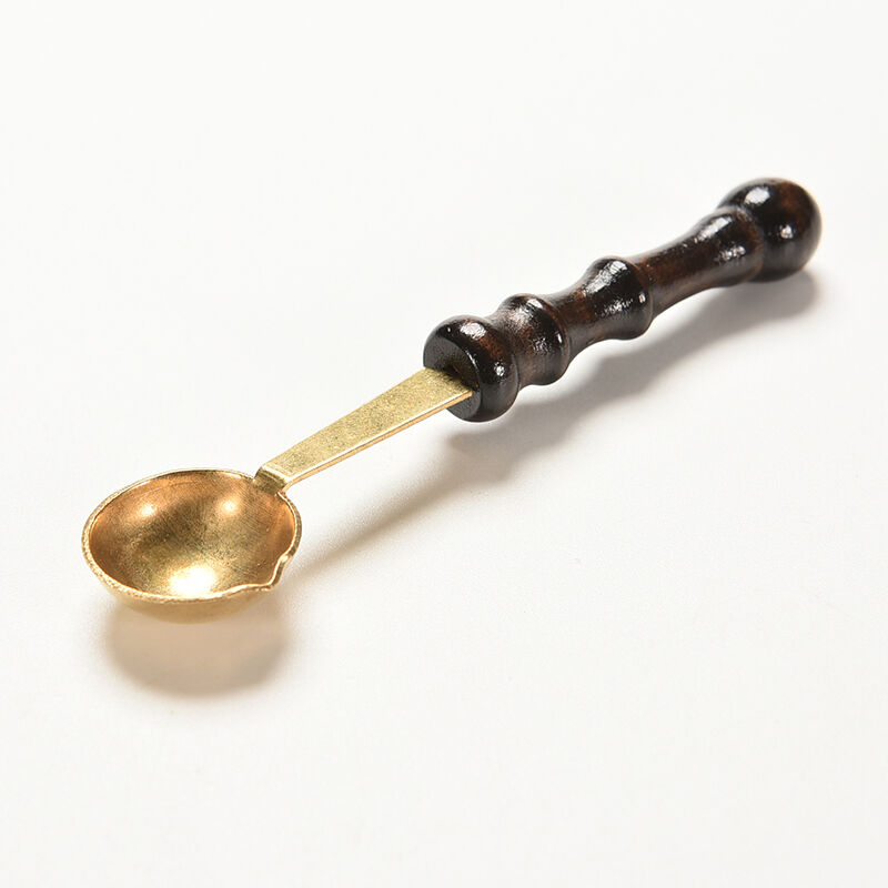 1PC Brass Wood Spoon For Melt Wax Melted Dissolve Seal Stamp Envelope Craf.l8