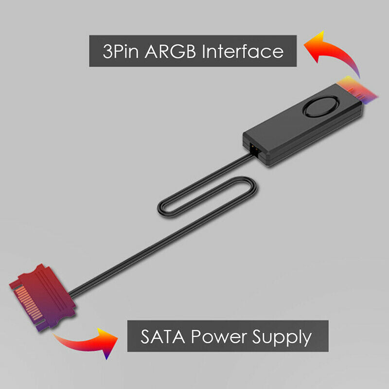 5V ARGB Controller SATA Pin Power Supply Desktop Computer Remote Contr.l8