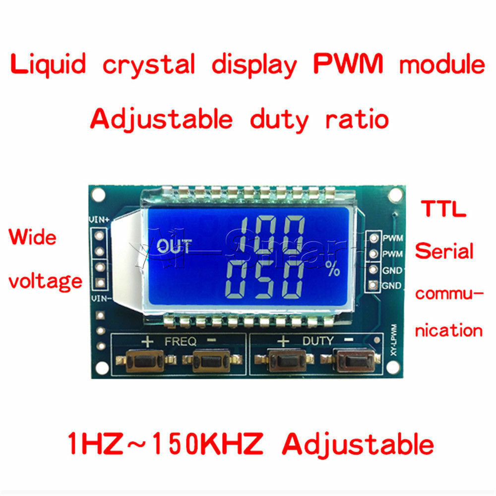 Signal Generator PWM Pulse Frequency Cycle Adjustable Module LCD Display (L99)