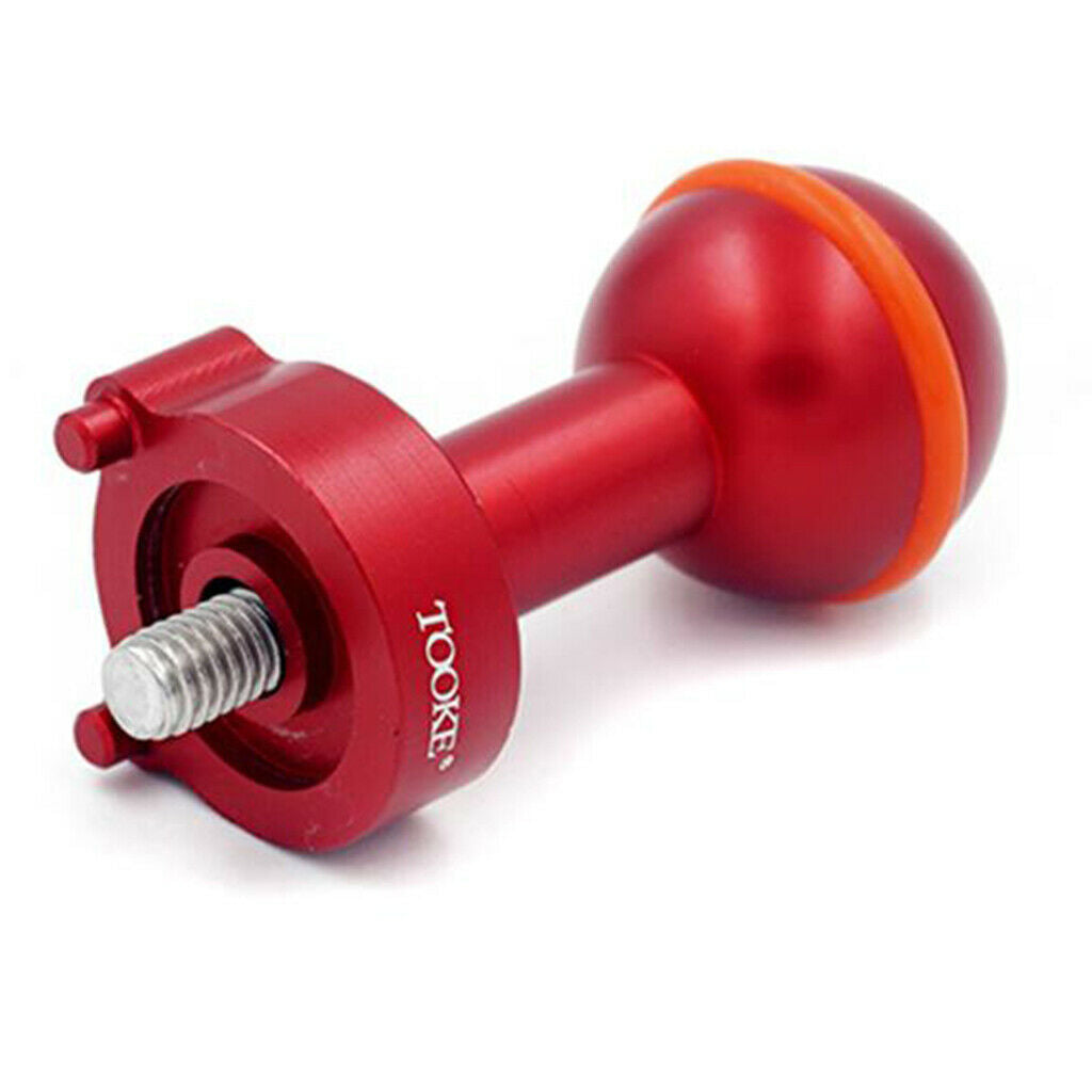 Diving Photograph Strobe Ball Joint Flashing Light Ball Head Adapter Red