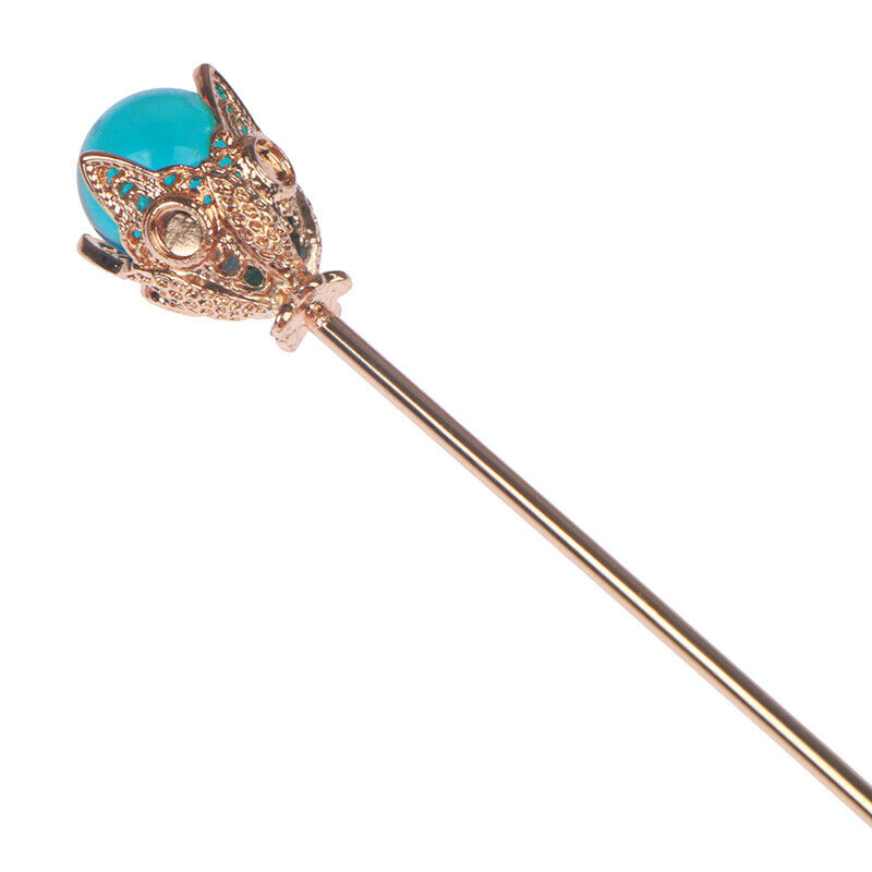 1Pc Blue Hair Claw Plate Hairpin Headdress Hair Sticks Ornaments Ancient .l8