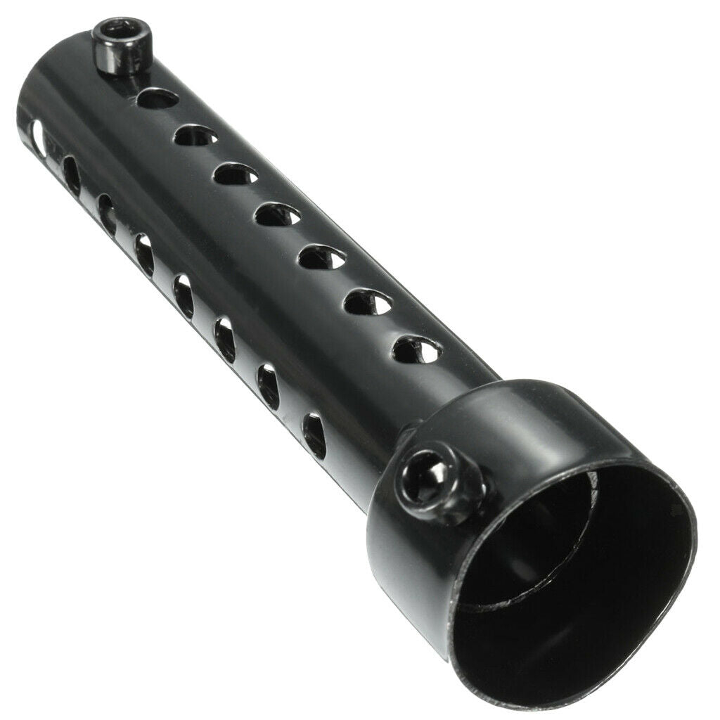 2Pieces Universal Motorcycle Exhaust Pipe  Baffle  Black 35mm
