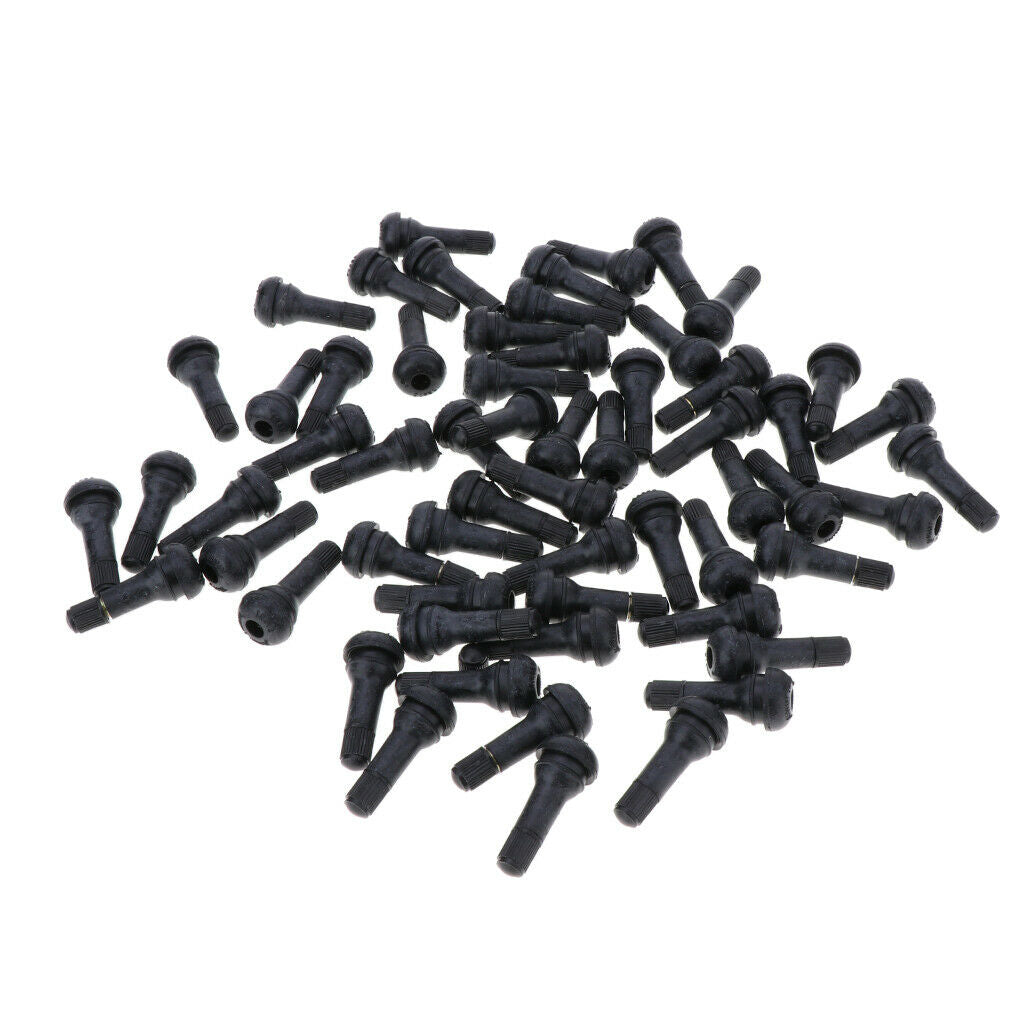 Pack of 100 Universal TR413 Tire Tyre Valve Stems Stubby for ATV Trailer Car
