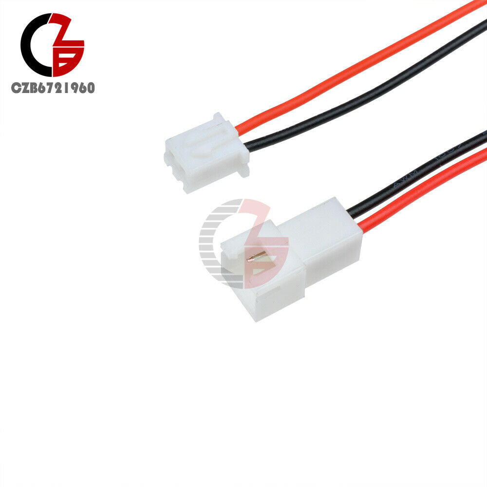 5Pairs XH 2PIN 2.54mm 10cm Long JST Male to Female Plug Wire Connector New
