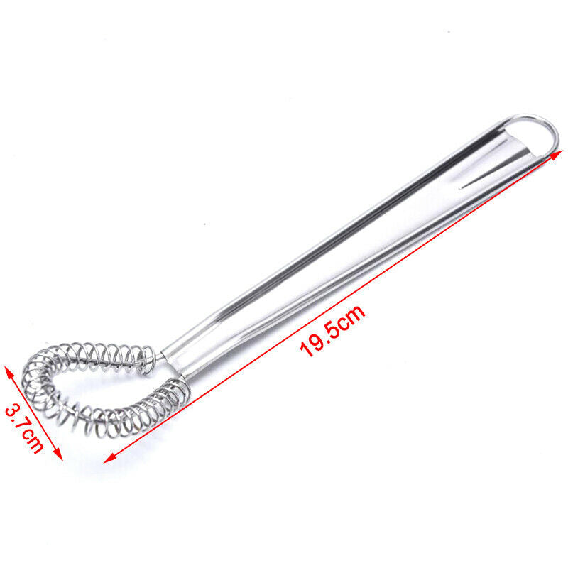 20cm Stainless Steel Magic Hand Held Spring Whisk Mini Kitchen Eggs Sauce.l8