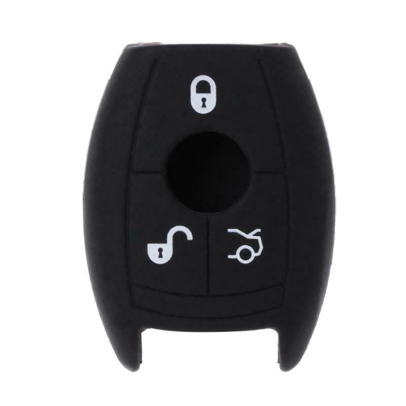 3 Buttons Silicone Car Key Fob Cover Case For Mercedes Benz W203 204 210 211 AMG