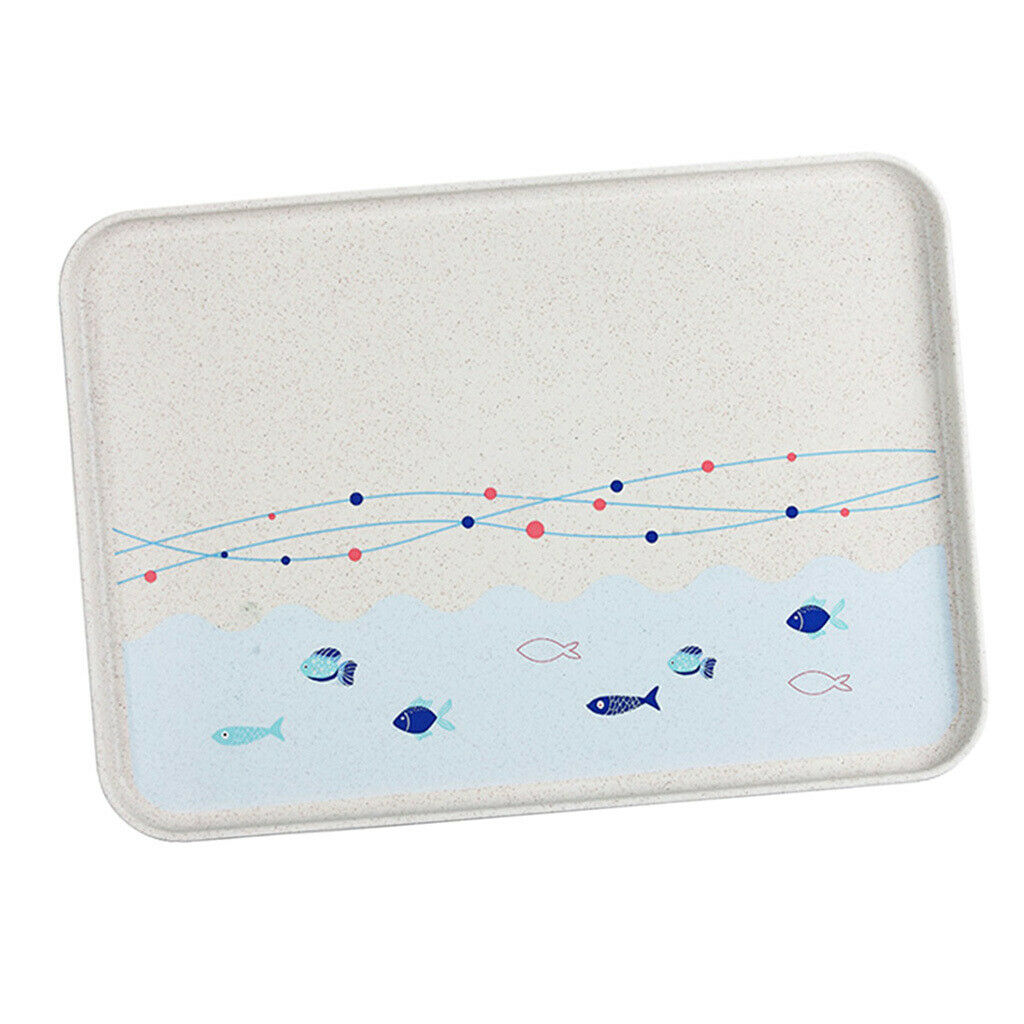 Rectangular Plate Cutlery Serving Tray Fruit Plate Snack Storage L