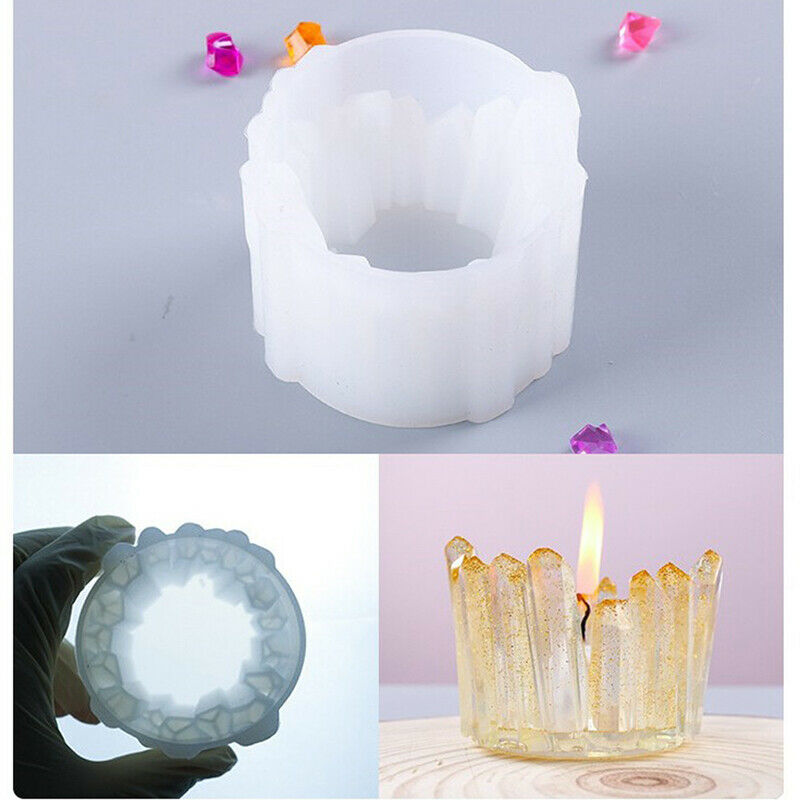 DIY Irregular Candle Holder Jewelry Box Silicon Mold Making Storage Epoxy.l8