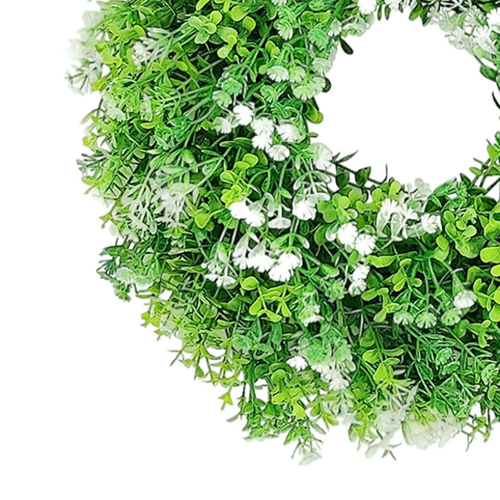 Eucalyptus Wreath Green Leaves Front Door Garland Home Party Decoration