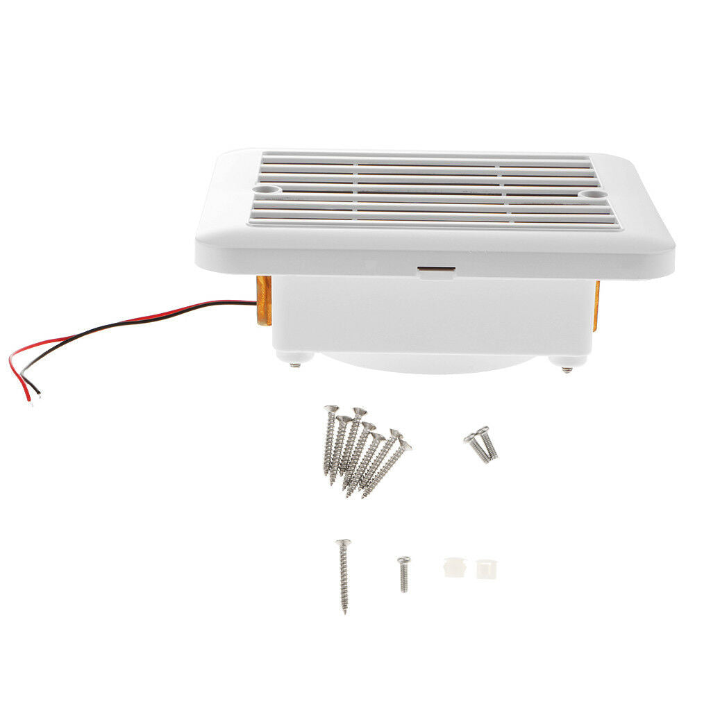 Boat Marine RV Motorhome Trailer Side Vent Ventilation Exhaust Fan White