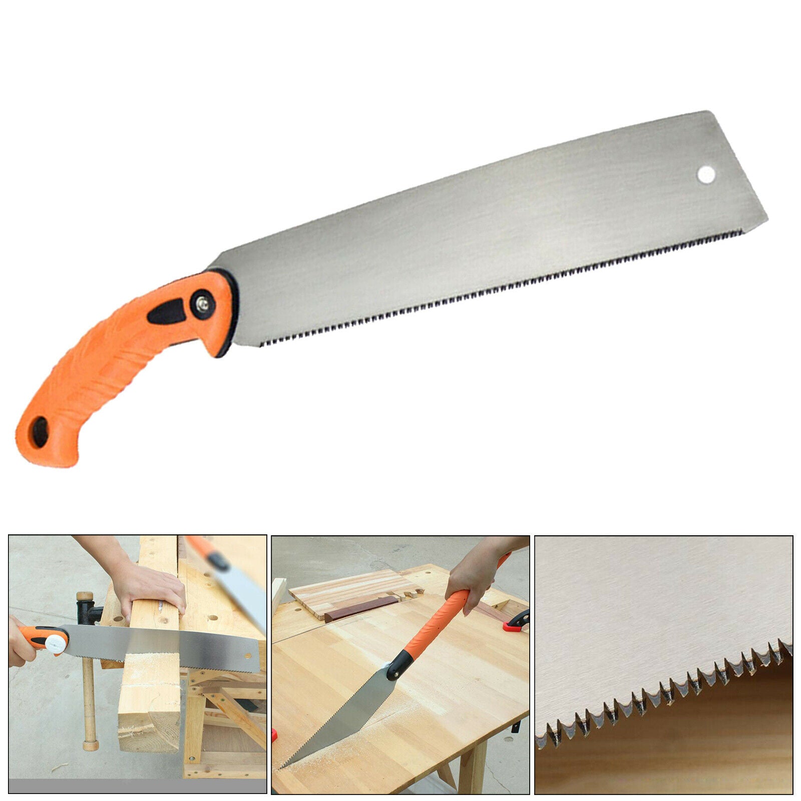 Hand Saw Carpentry Woodworking Steel Blade Flush Cut Saw for Furniture 265B