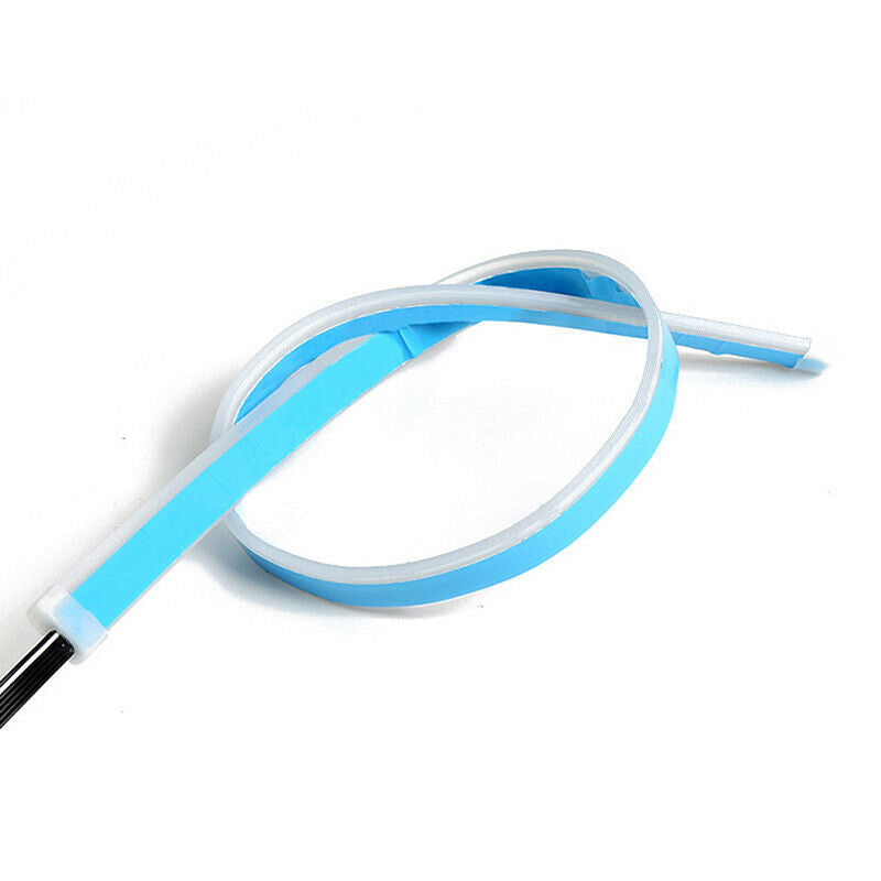2X 45cm LED Switchback Headlight Sequential DRL Light Strip Tube Blue&Yellow Xz