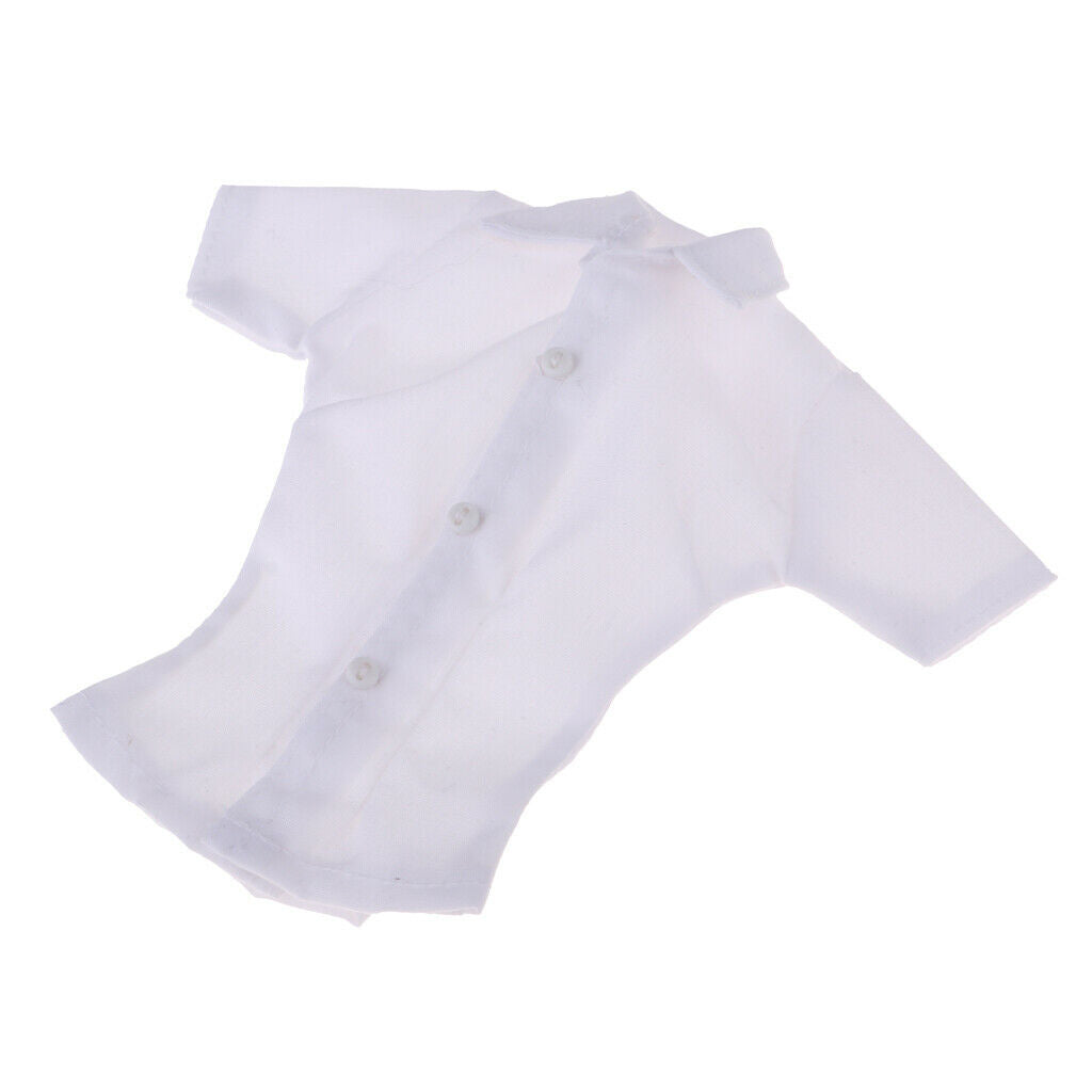 1:6 Scale Short Sleeve Shirt, White for 12inch TBL ,PHICEN ,, Female