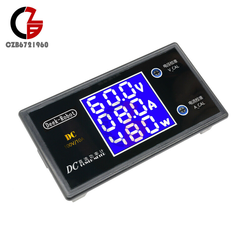 100V / 10A 1000W Digital LCD Voltmeter Wattmeter Voltage Current Power Meter
