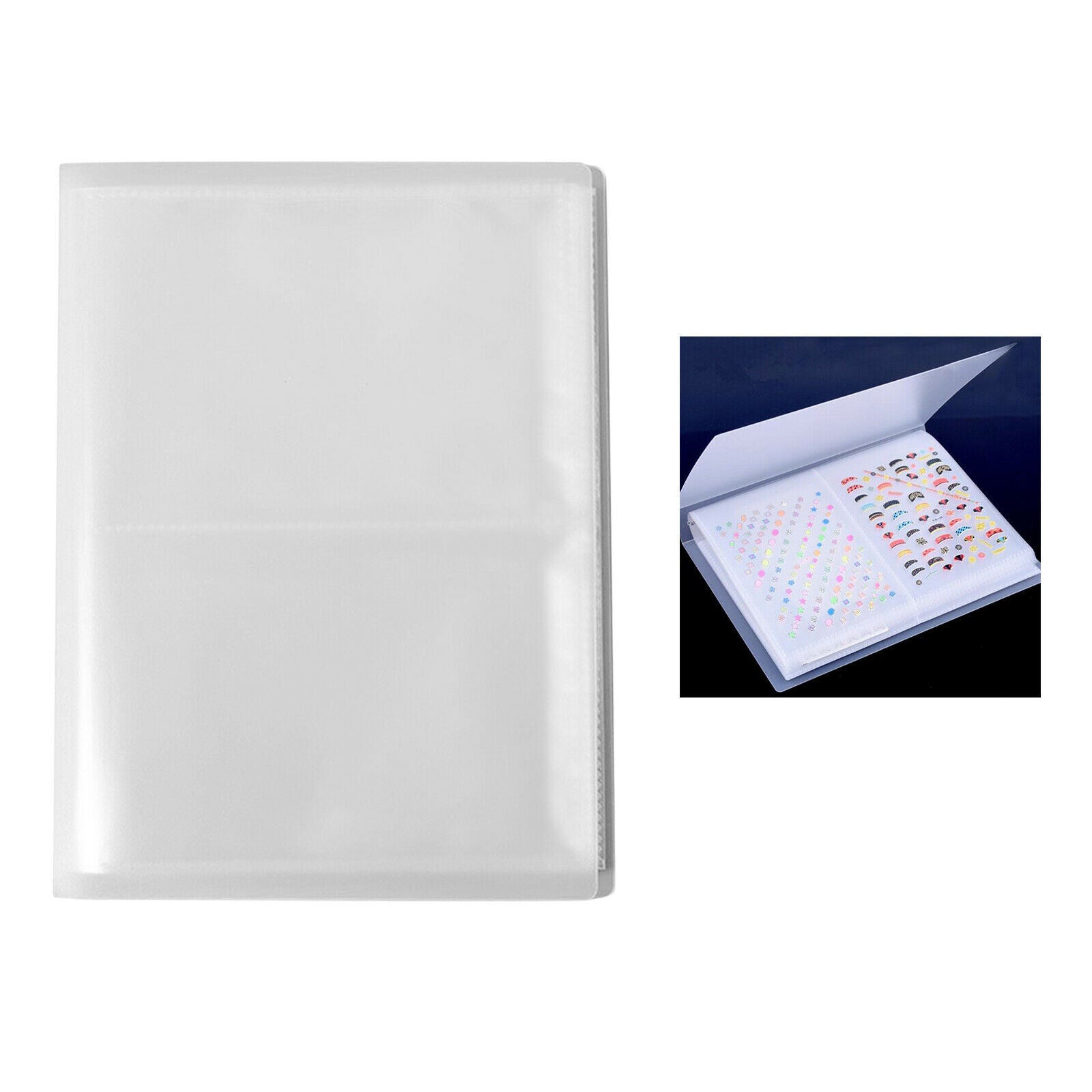 80 Sheets Collecting Albums Storage for Nails Organizer Nail Art Tools