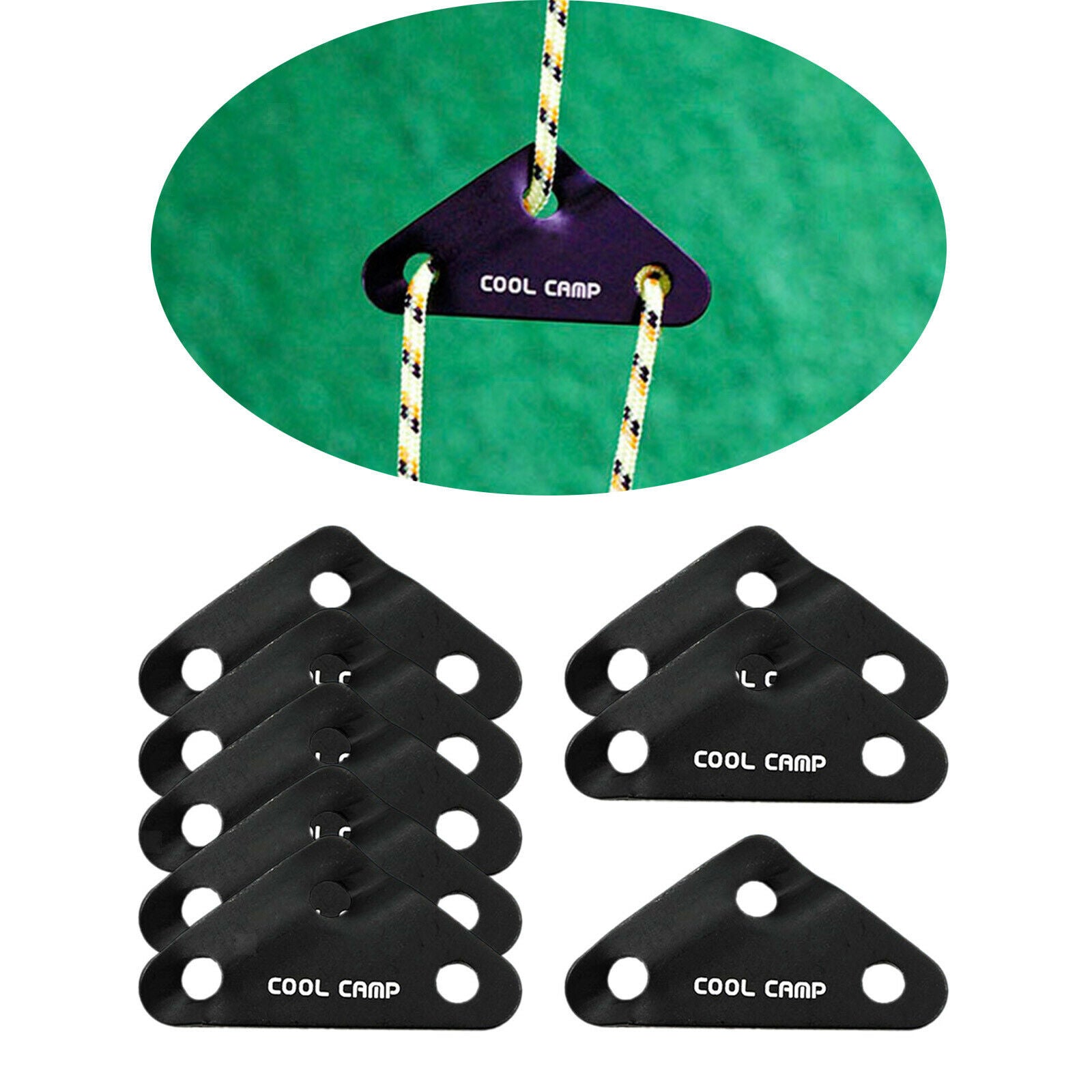 8pcs/set Aluminium Alloy Guy Line Cord Adjusters Tensioner Tent Picnic