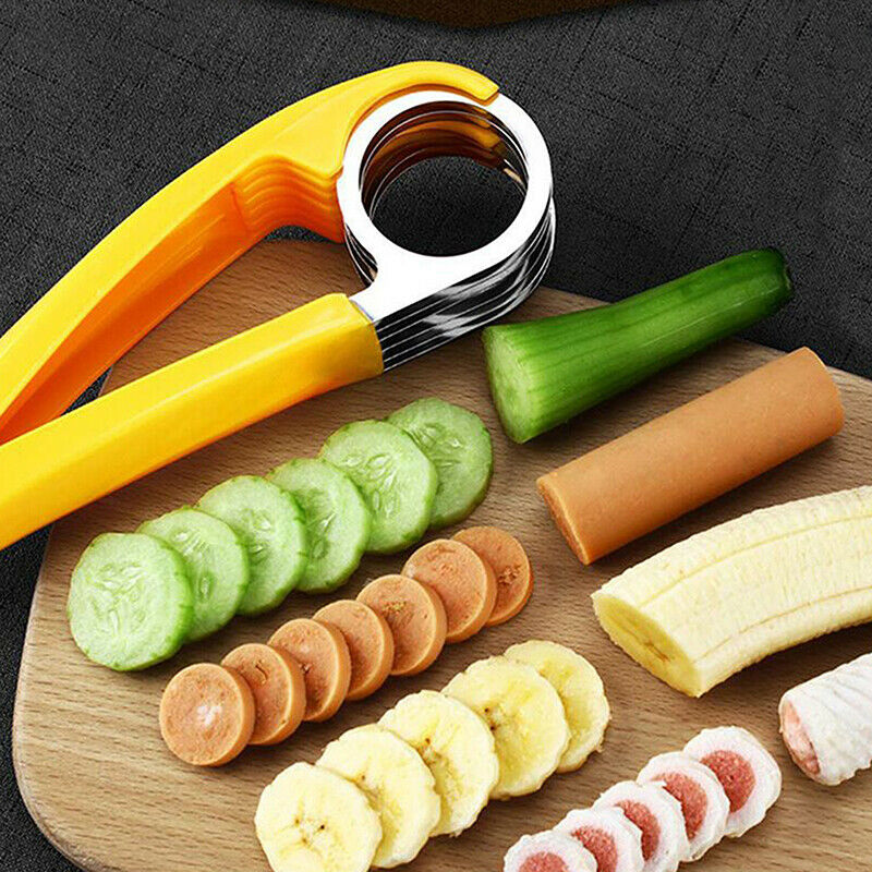 Kitchen Accessories Banana Slicer Fruit Vegetable Sausage Slicer Stainless SBDA