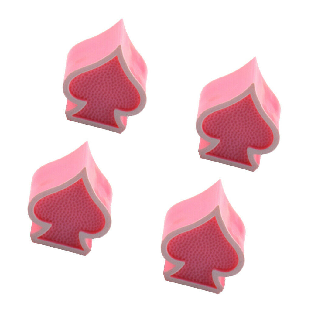 8X Car Custom Ace of Spades Wheel Tire Air Valve Stem Cover Caps Pink Sliver