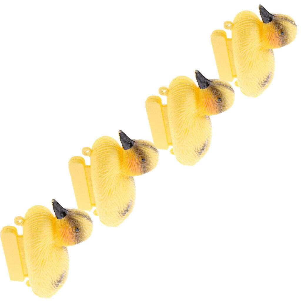 4X Floating Duck Ducklings   Pond Ornament Plastic Decoy Mallard Lifesize