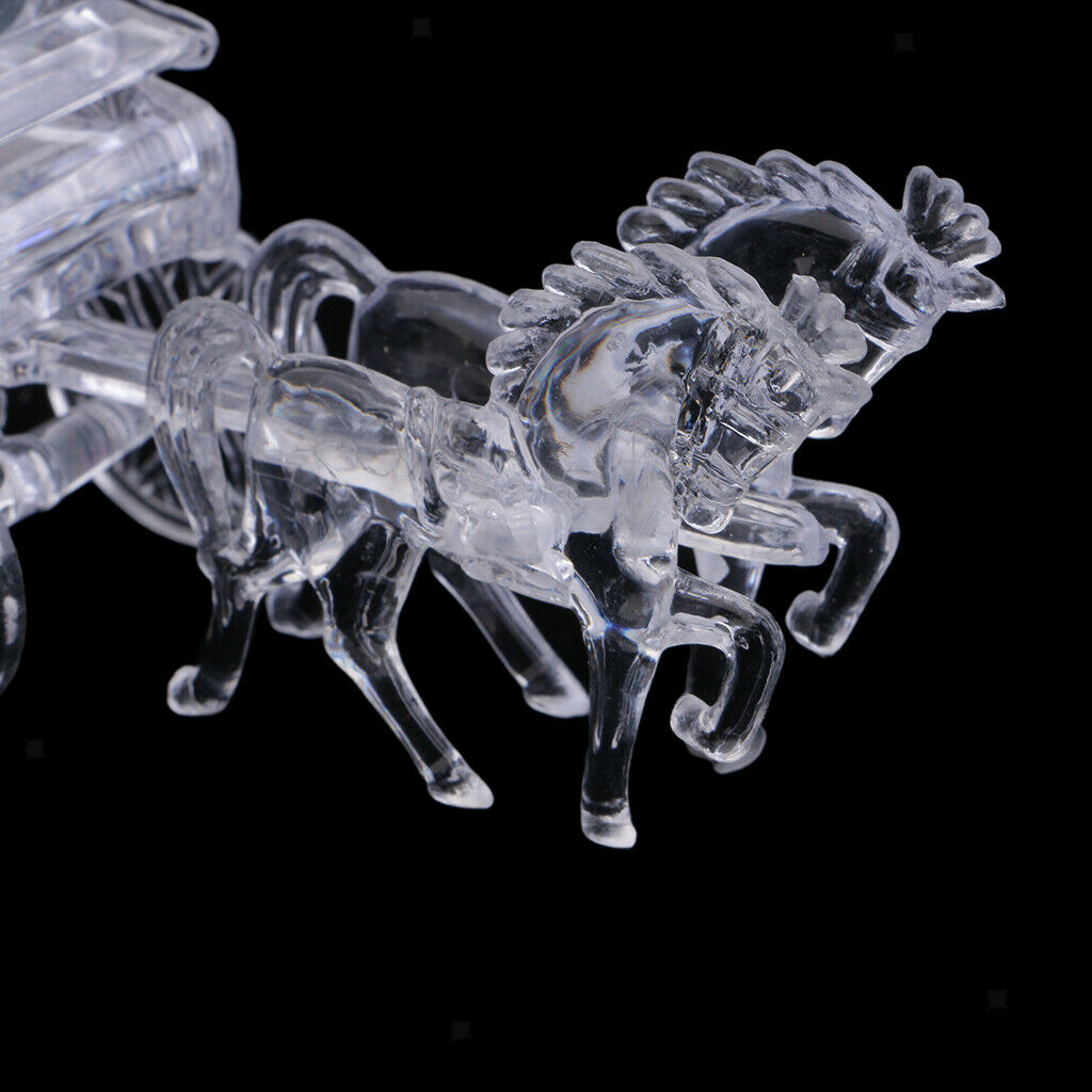 12Pcs Crystal Horse Clear Shape Candy Plastic Boxes Creative Solid Color Wedding