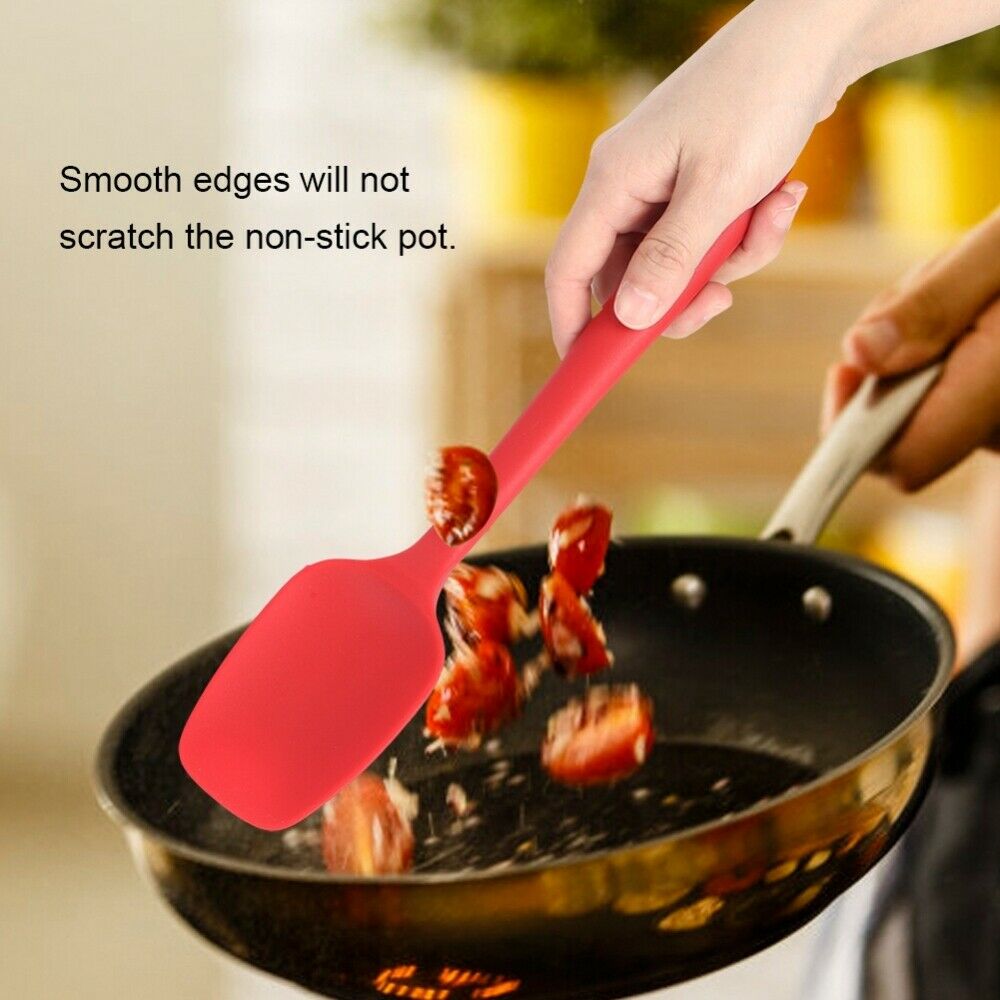 6pcs Spatula Set Non Stick Silicone Heat Resistant Baking Kitchen Utensils Tools