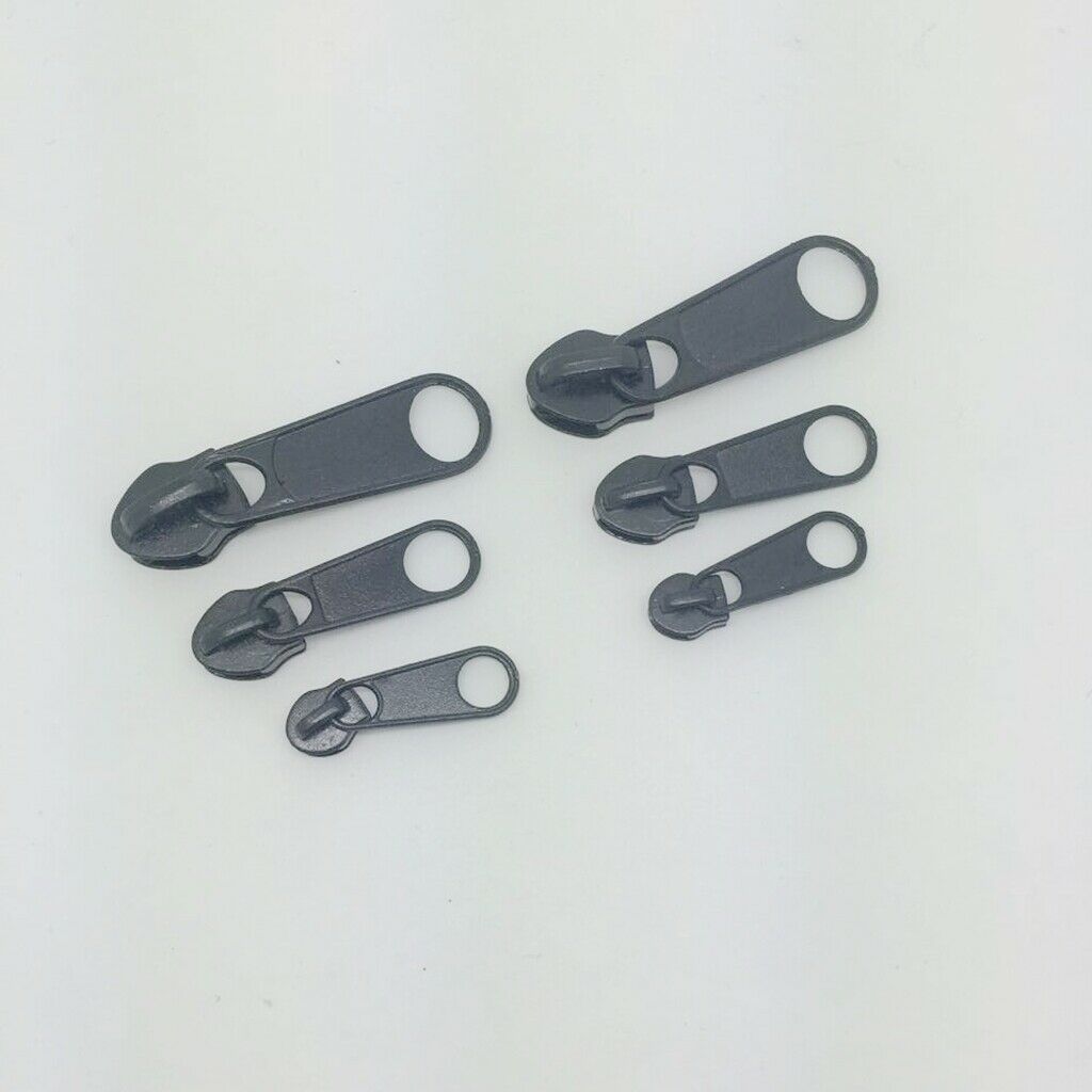 6x Fix Zipper Puller Zip Slider Repair Kit Removable Rescue Replacement Head
