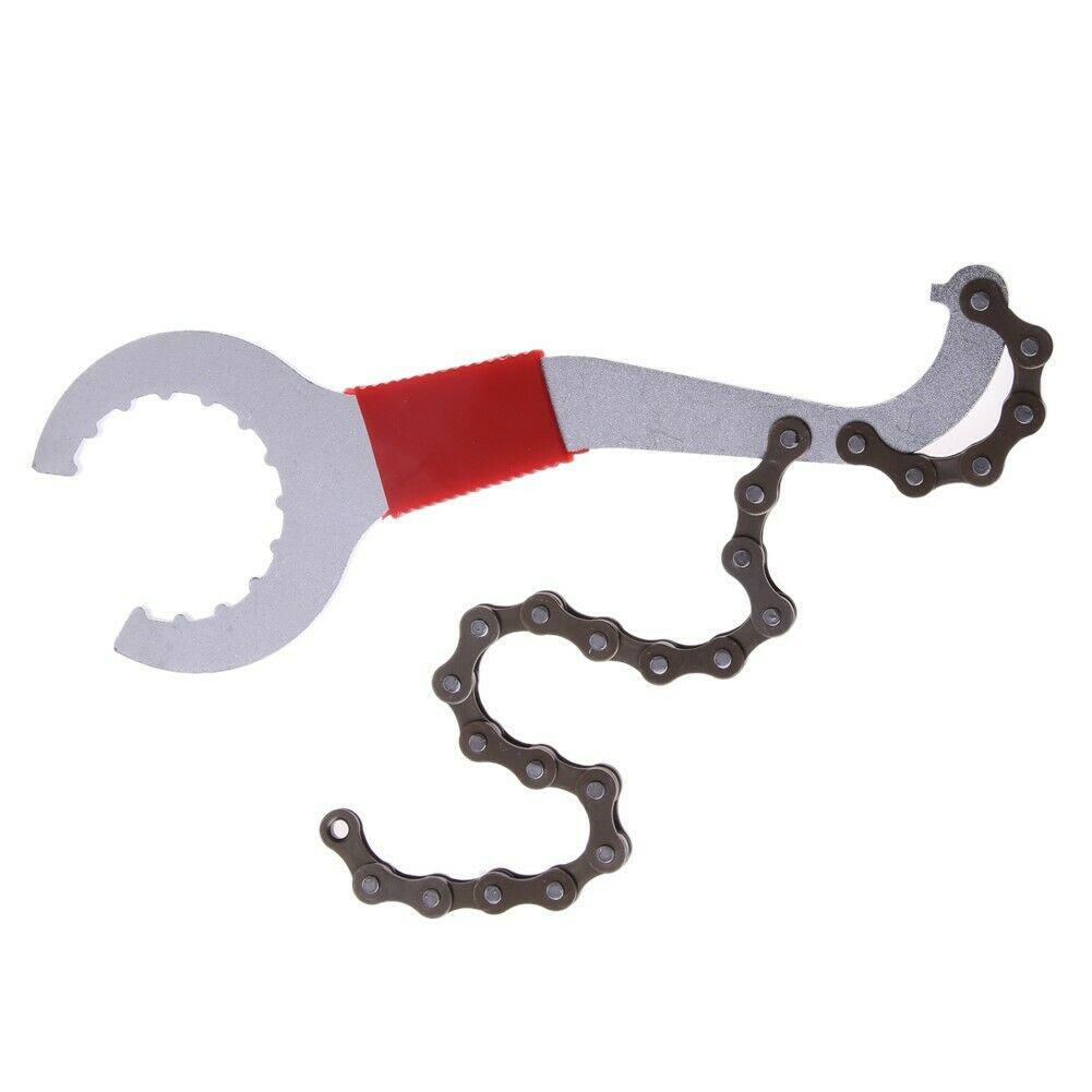 Bike Chain Whip Bottom Bracket Freewheel Wrench Repair Convenient Remover T A#S
