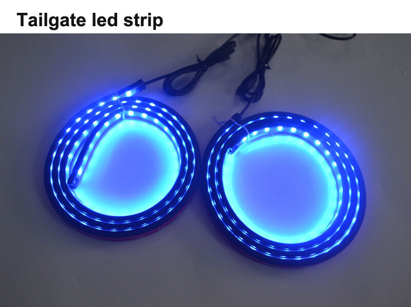 2pc 12V 60" RGB LED Car Truck Bed Light Roof Light Tailgate Strip Neon Glow Lamp