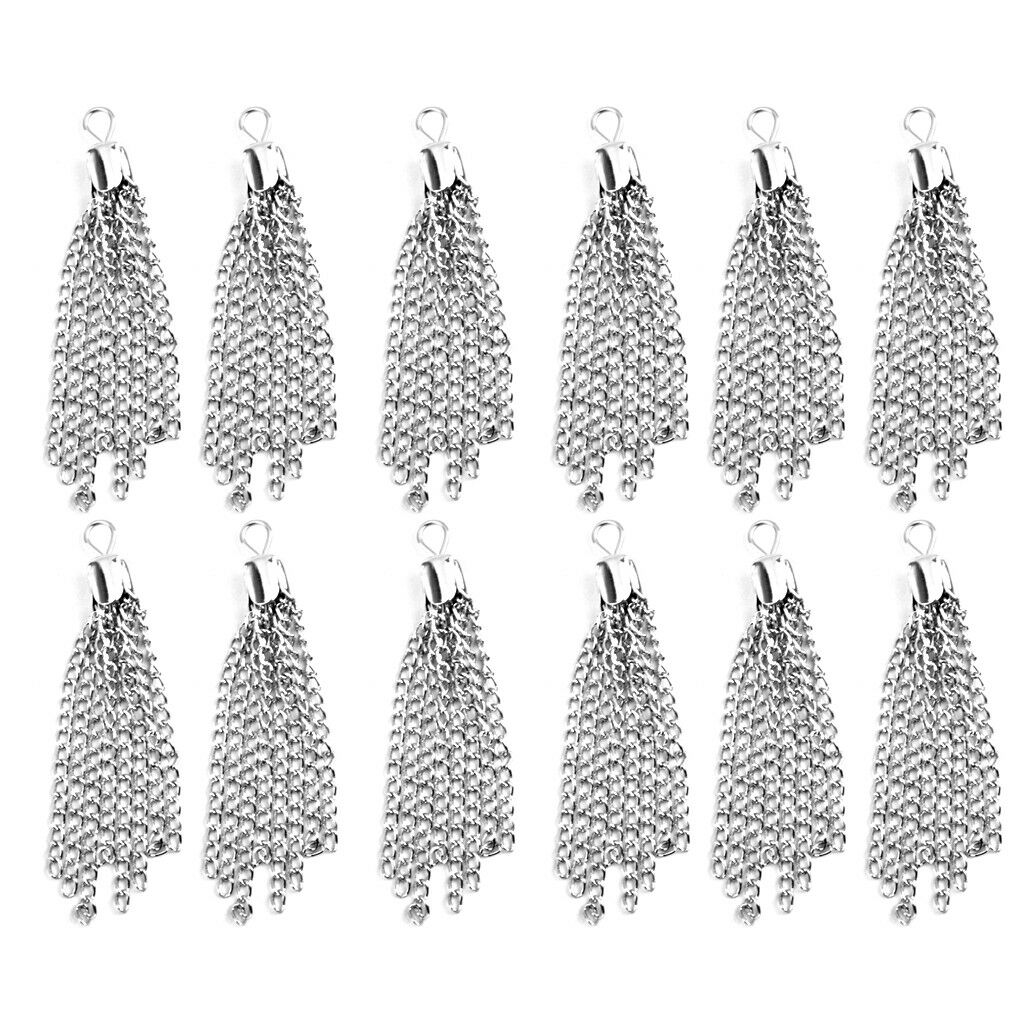 24 Pcs Tassel Charms Pendants Jewelry Making Findings Jewellry Crafts DIY