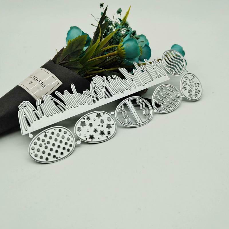 Grass Eggs Metal Cutting Dies Stencil DIY Scrapbooking Album Paper Card Template