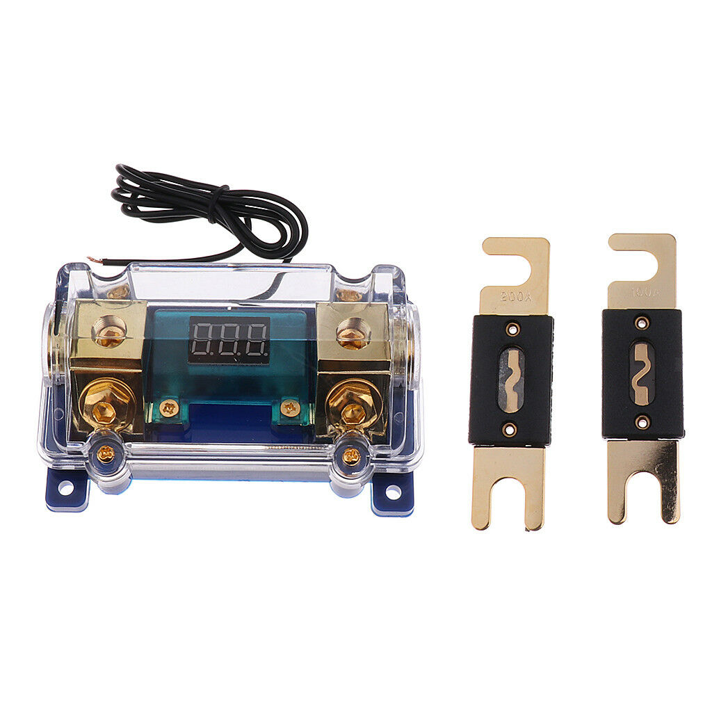 Easy Install Digital Platinum ANL Block 0/2/4 Gauge Fuse Holder SKFH125BG