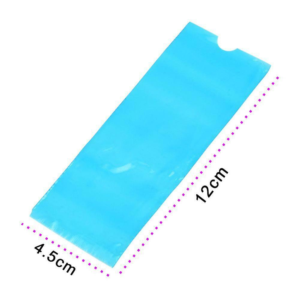 200pcs Tattoo Clip Cord Sleeves Medical Hygiene Machine Cover Bag Blue @