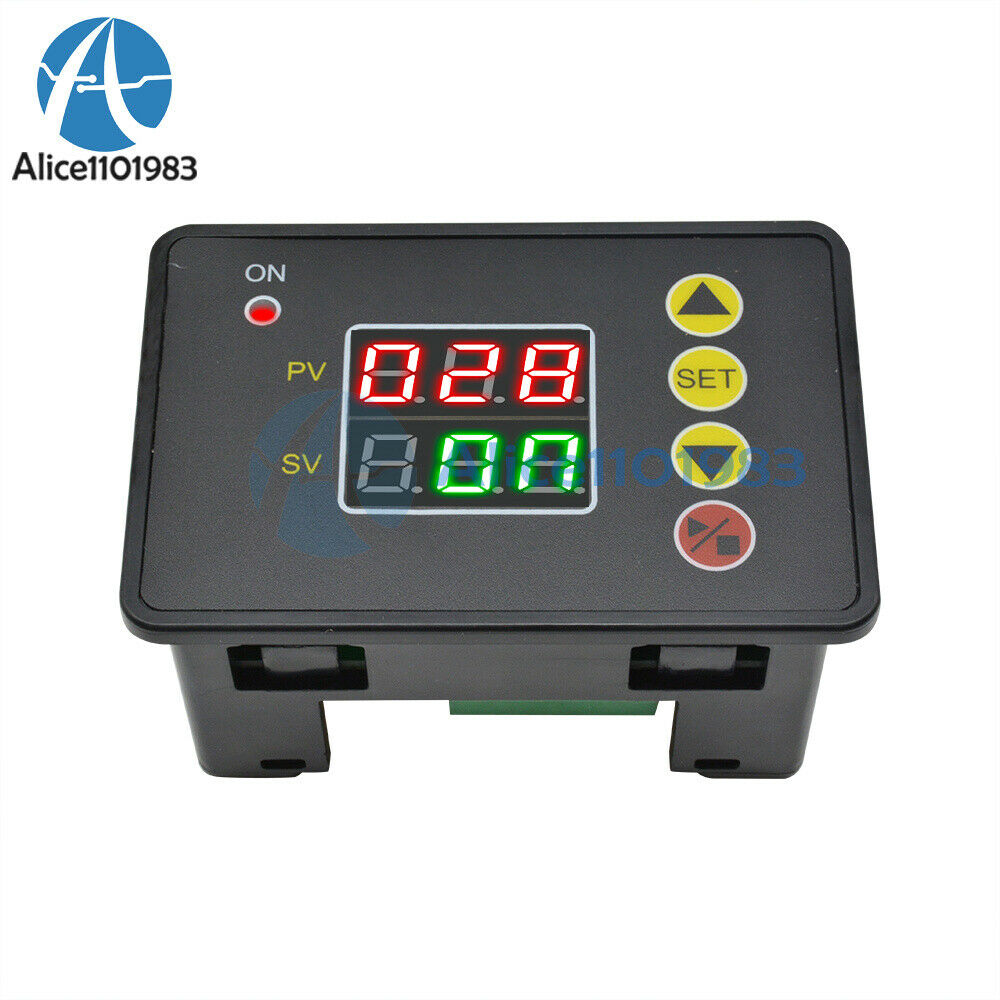 Digital Dual LED Timer Delay Relay Timing Controller Microcomputer Module DC 12V