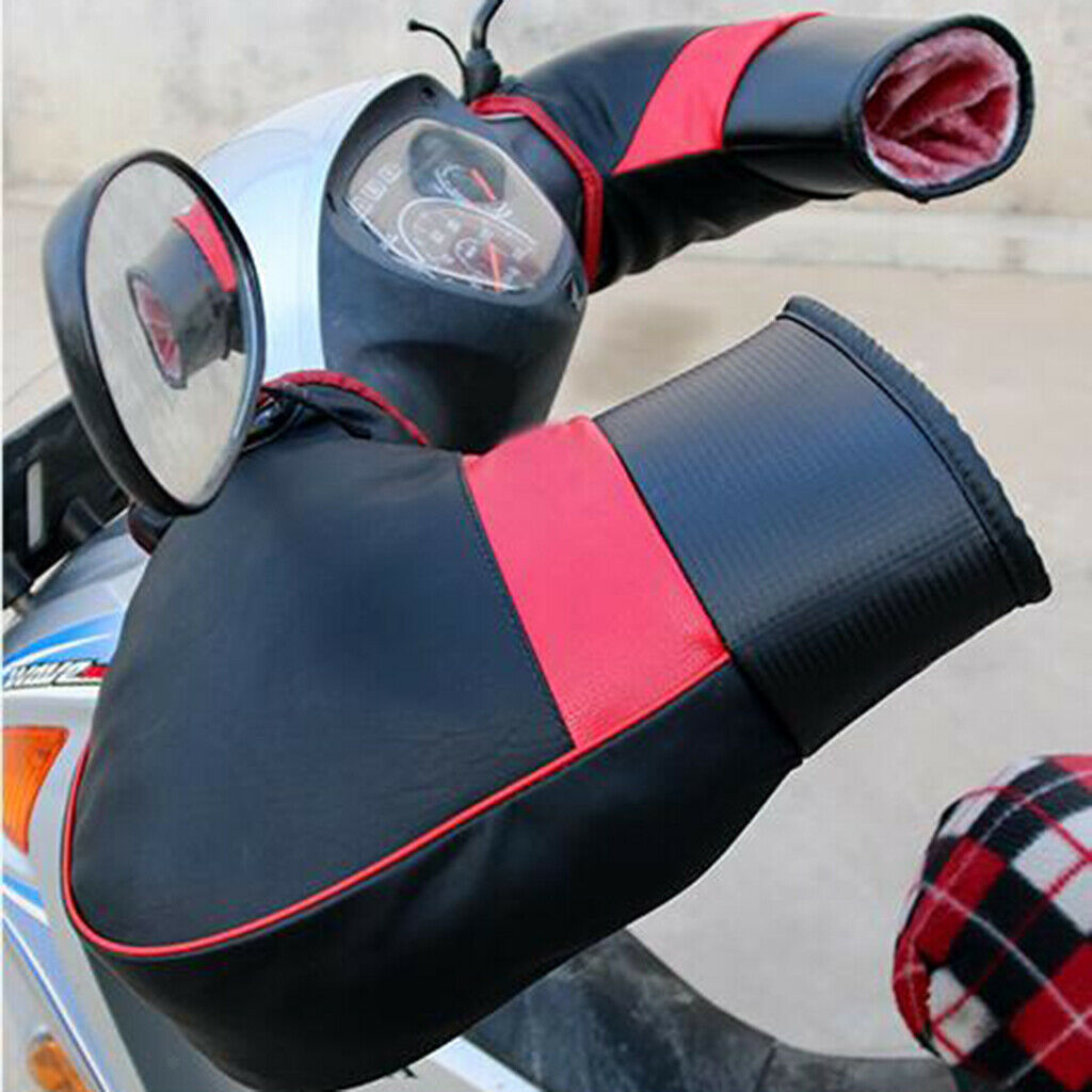 2 Pair Motorcycle Scooter Quad Bike Handlebar Hand Muffs Gloves Winter Warmer