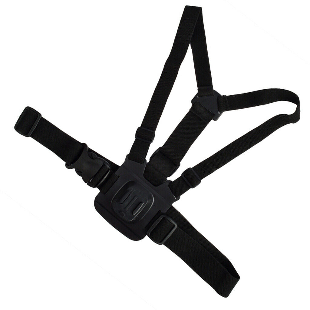 Elastic Chest Strap + 2 Pieces Quick Release Buckle Clip Set for GoPro Hero